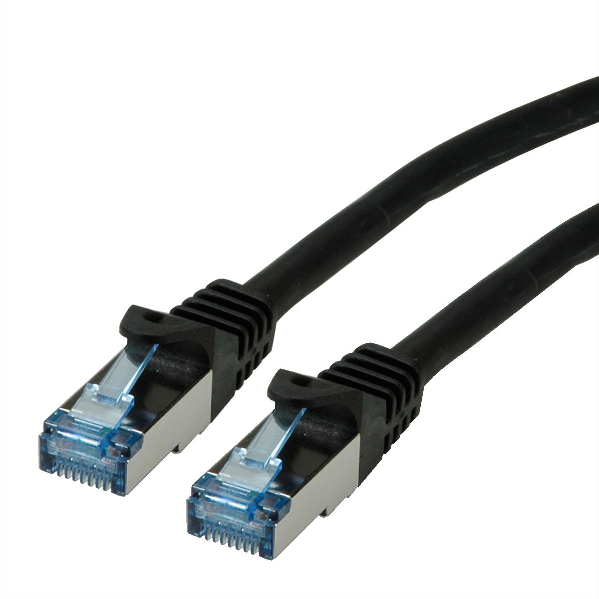 Cordon ROLINE S/FTP(PiMF) Cat.6A / 10 Gigabit, LSOH, Component Level, noir, 0,5 m