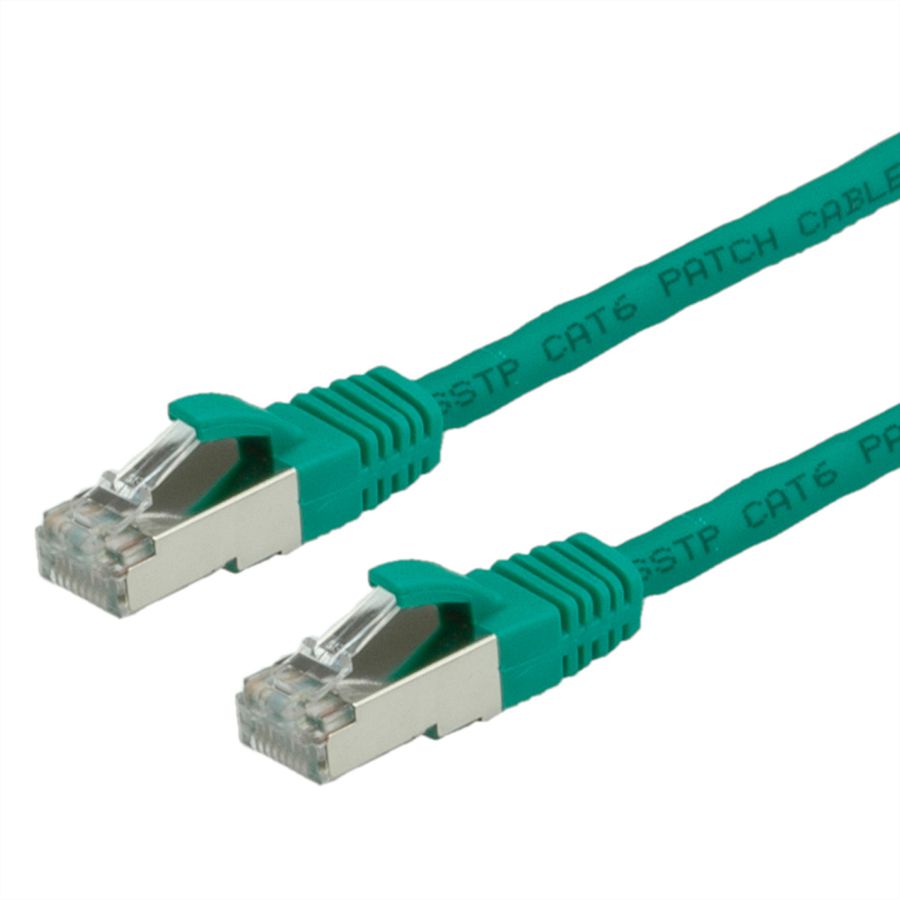 Cordon VALUE Cat.6 (Classe E) S/FTP LSOH, vert, 1 m
