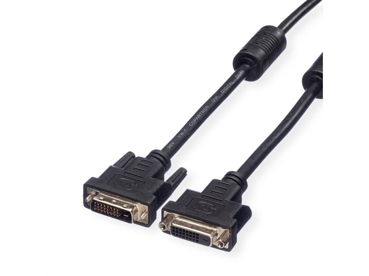 VALUE Câble DVI, DVI M-F, (24+1) dual link, 5 m