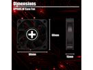 Xilence XPF60S.W Ventilateur de boîtier 60mm, 3PIN, White Box