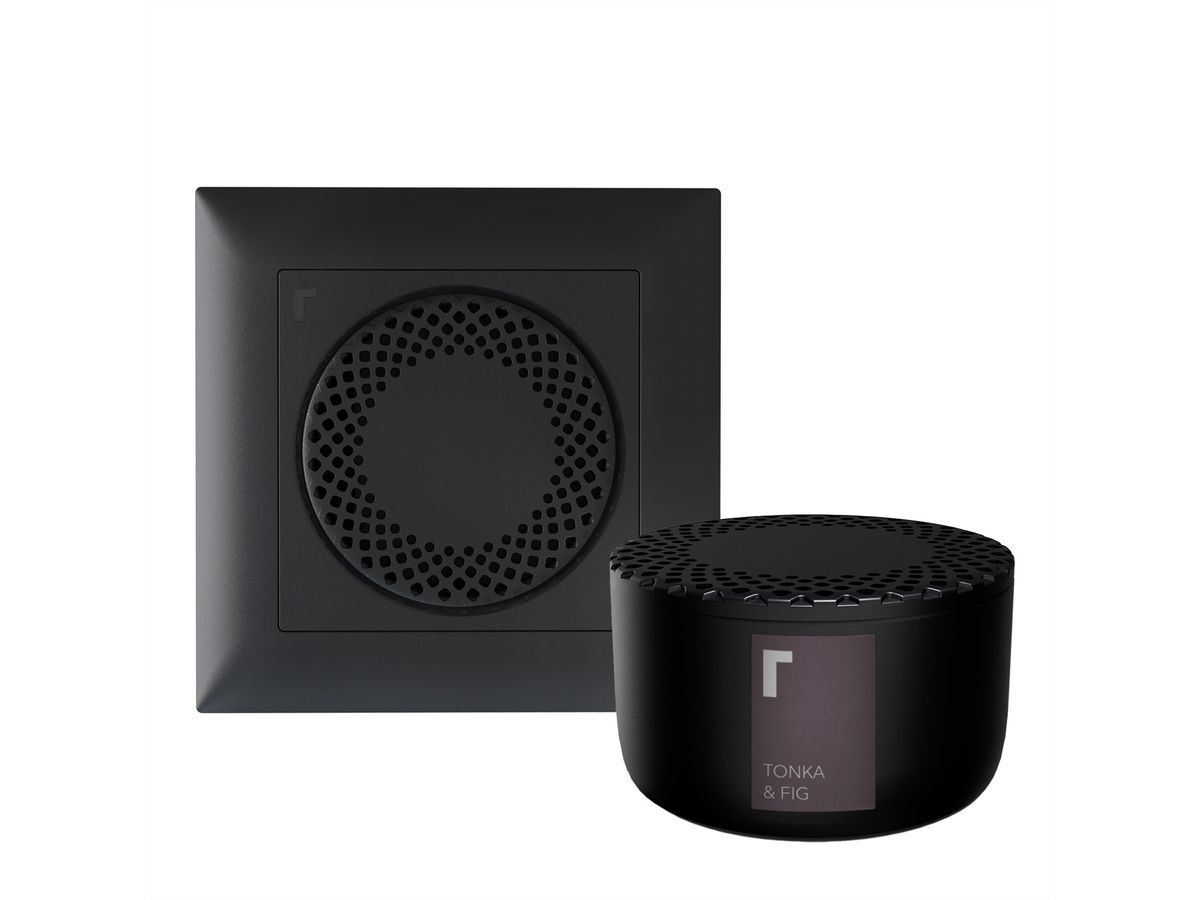 Revoltab Diffuseur de parfum Set Hide, noir, incl. capsule Tonka & Fig