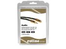 ROLINE GOLD 3,5mm Audio-Verlängerungskabel ST/BU, Retail Blister, 2,5 m