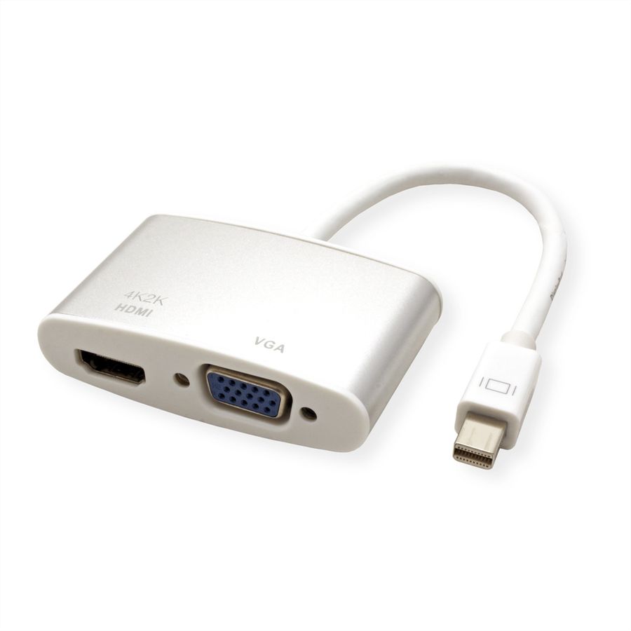 ROLINE Adaptateur Mini DisplayPort - HDMI/VGA 4K