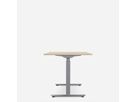 WRK21 Schreibtisch Smart 120 x 80 cm, Höhenverstellbar, Mandal Ahorn / Grau