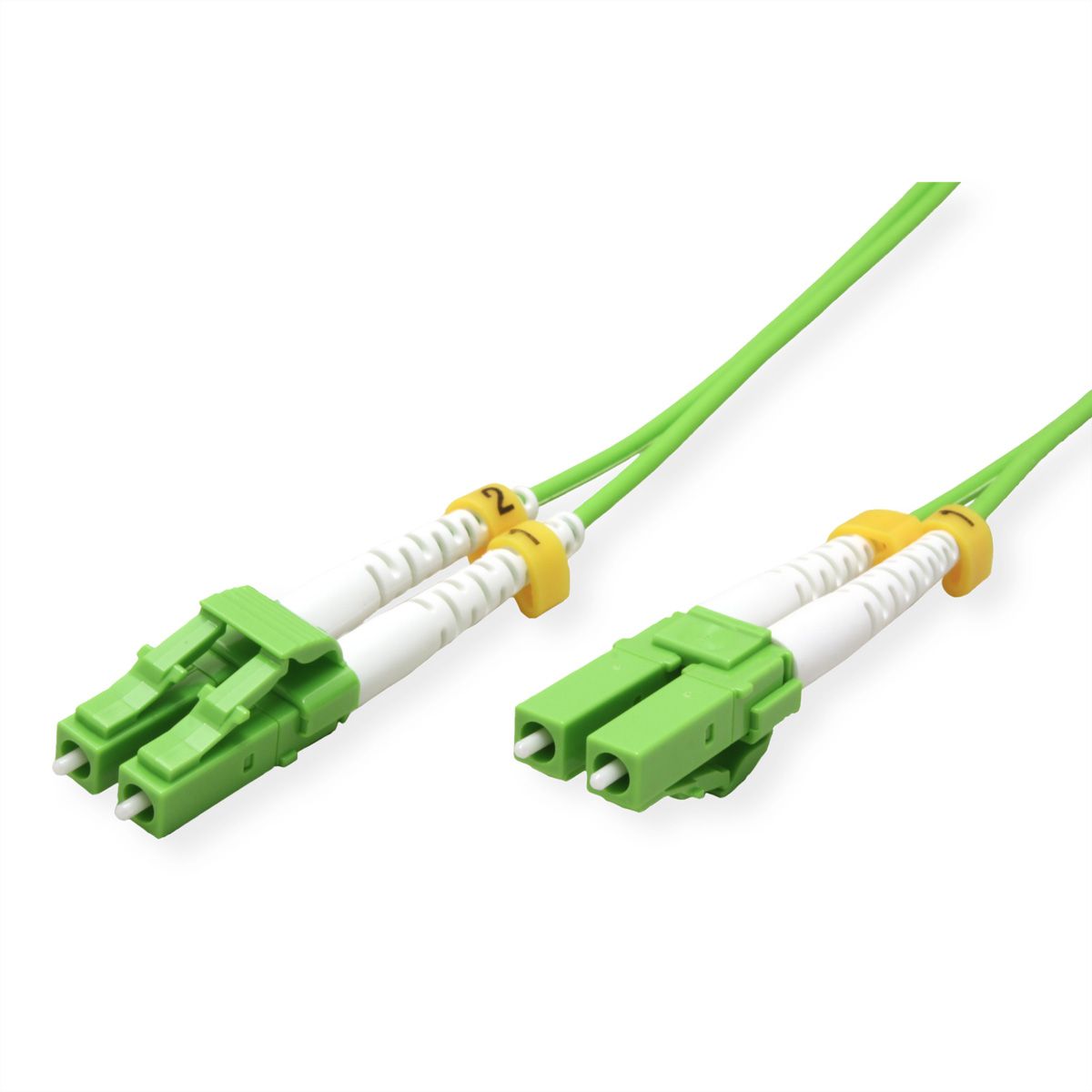 ROLINE LWL-Kabel 50/125µm OM5, LC/LC, LSOH, Low-Loss, grün, 7 m
