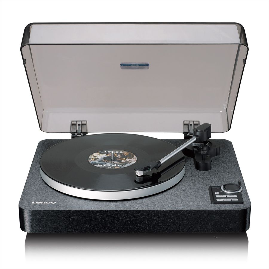 Lenco Platine vinyle LBTA-165BK , MP3-Direktencoding, USB, 33U/min&45U/min