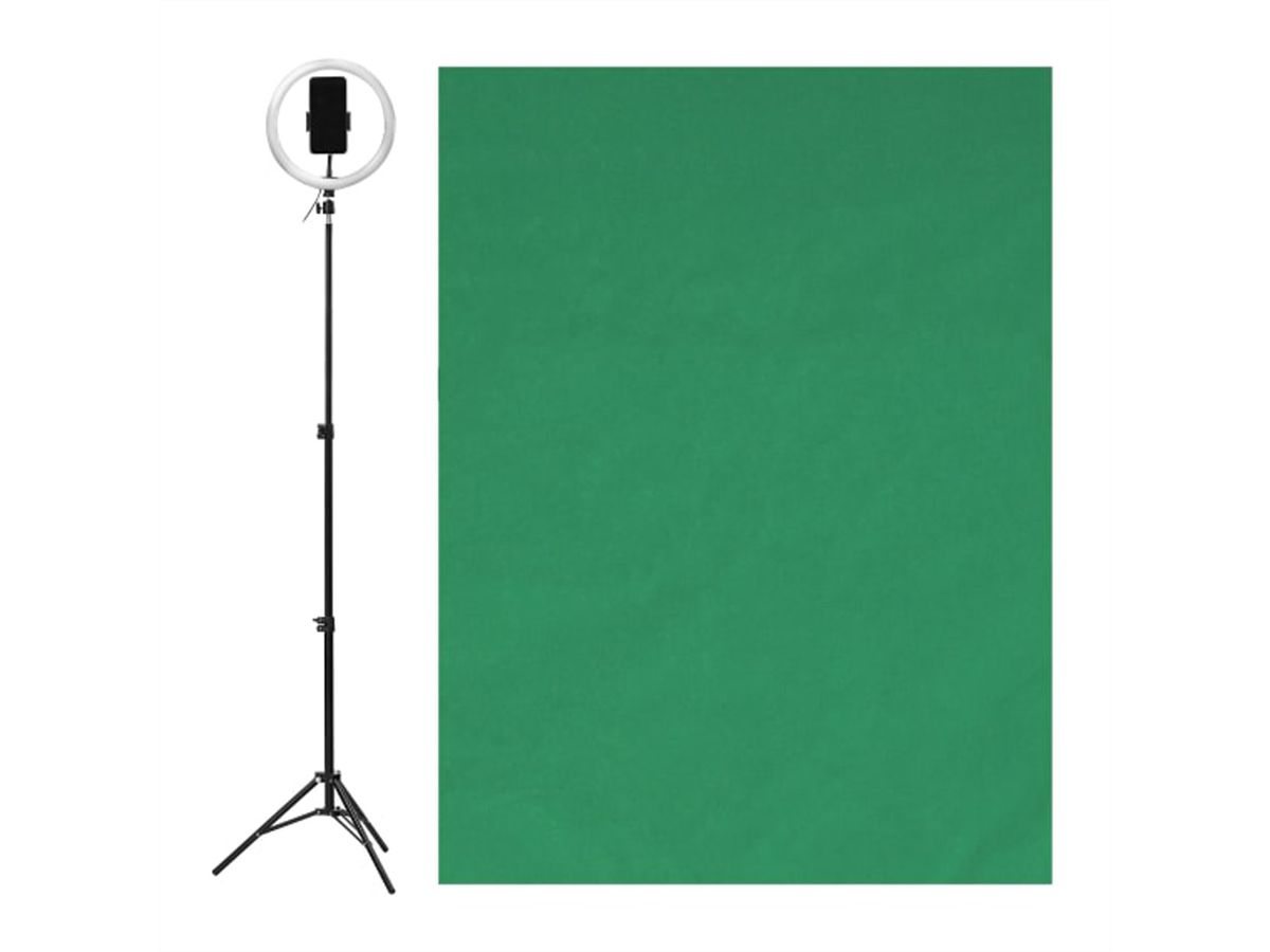 T'nB Influence Studio Pack 1x Tripod 1x10" LED Ring,1xTelehalter,1x Greenscr