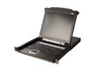 ATEN CL5716MW 43cm wide LCD KVM Switch, USB-PS/2,VGA, 16 Port, CH-Layout