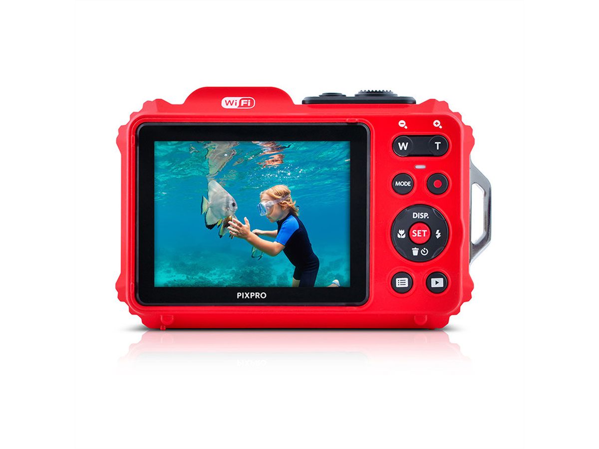 Kodak Unterwasserkamera WPZ2RD Bundle, inkl. 2nd Batterie + micro 16Go SD card