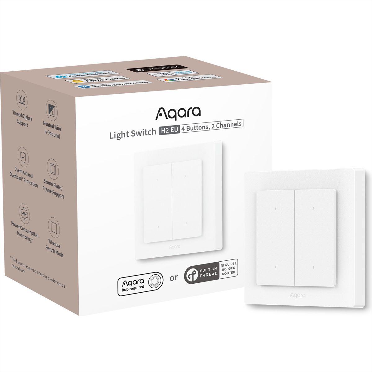 Commutateur d'éclairage Aqara H2