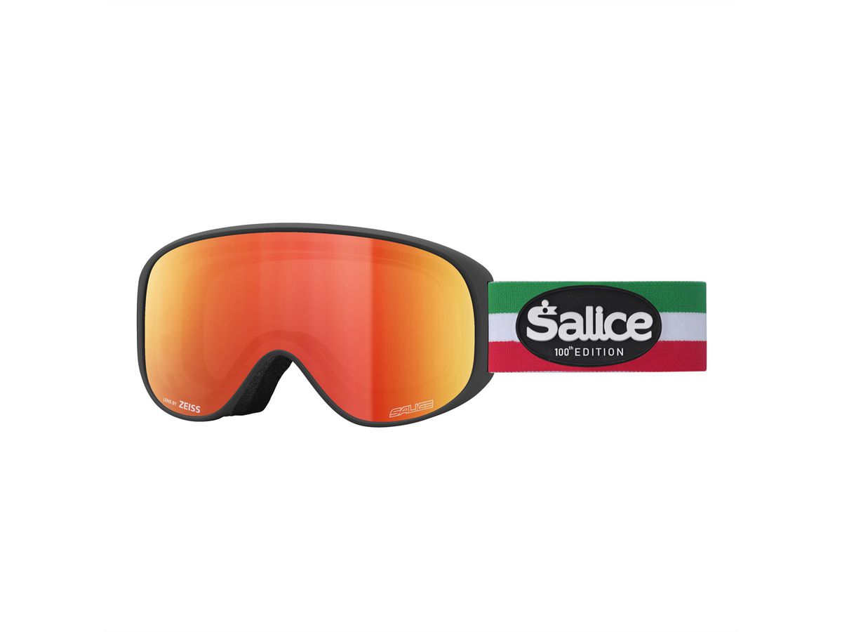 Salice Occhiali Skibrille 100ITAED, Black ITA Darw Red