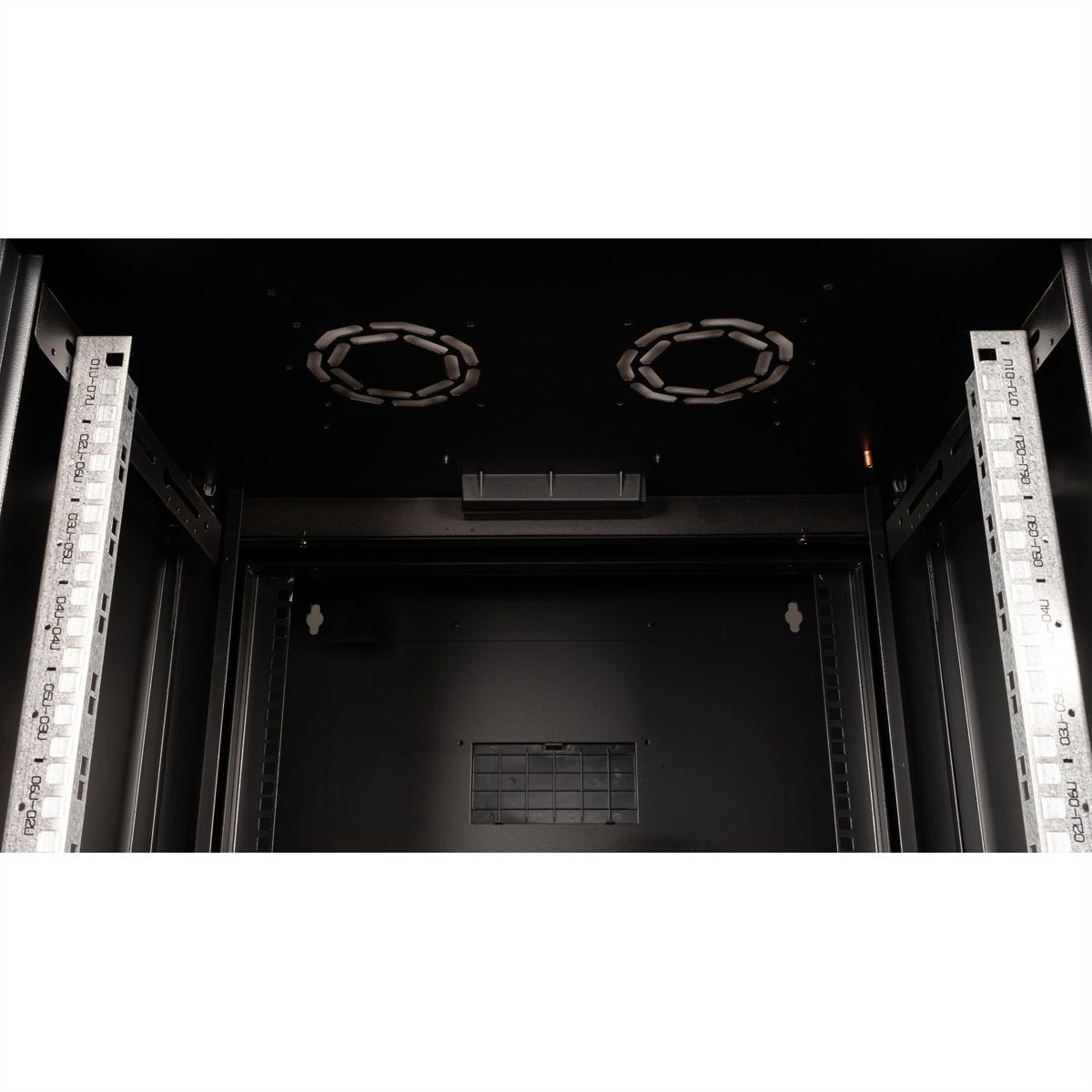 ROLINE 19" Boîtier mural Pro 7U, 600x600 LxP pivotant en 2 parties noir
