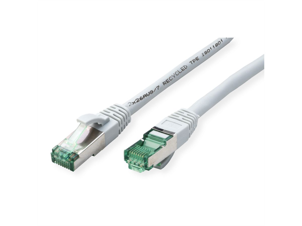 ROLINE RM Cordon Cat.6A S/FTP(PiMF), gris, 1 m