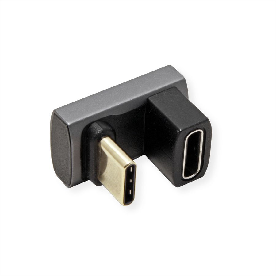 ROLINE Adaptateur USB4 Gen 3x2, Aluminium, 360°, Type C, M/F, argent