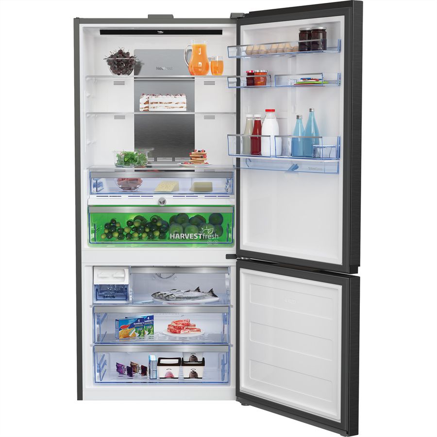 Beko Kühl-Gefrierkombination KG730, 615l, E , Dark Inox