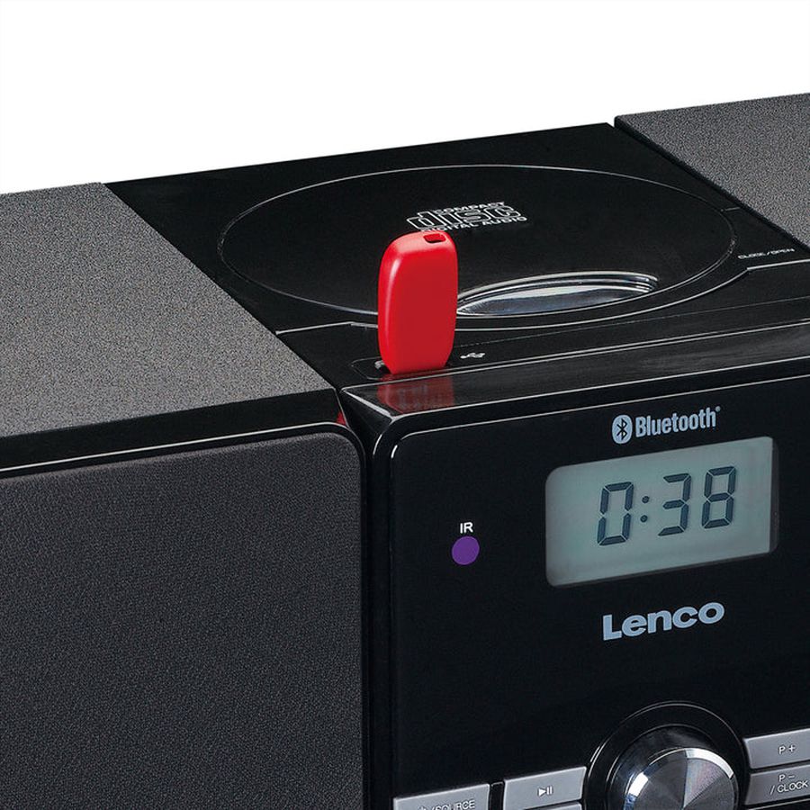 Lenco Chaîne Hi-Fi MC-030BK noir, CD, MP3, BT, USB, RC