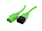 ROLINE Câble d'alimentation, IEC 320 C14 - C13, vert, 1,8 m