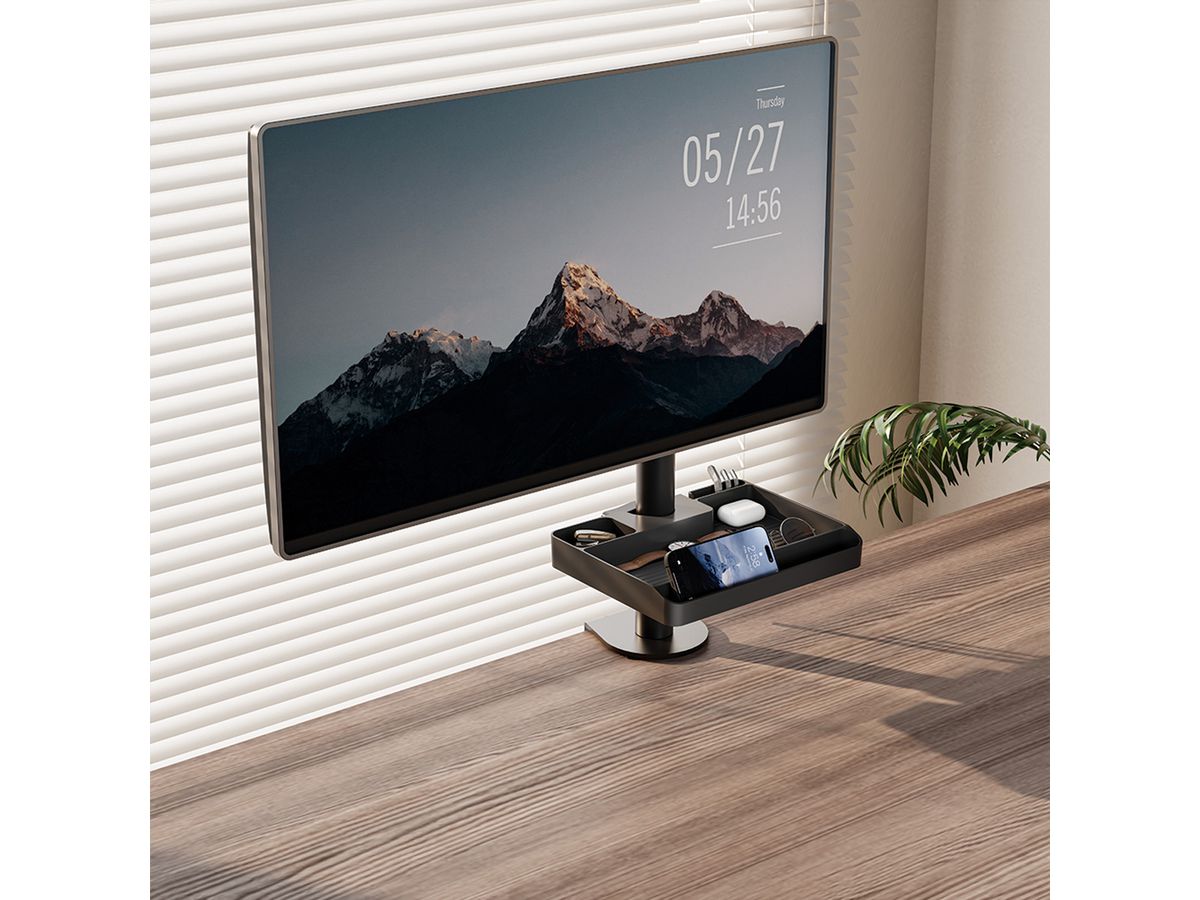 VALUE Ablagefach für Stangenmontage, bis 3 kg, 30-48 mm (1,2"-1,9")