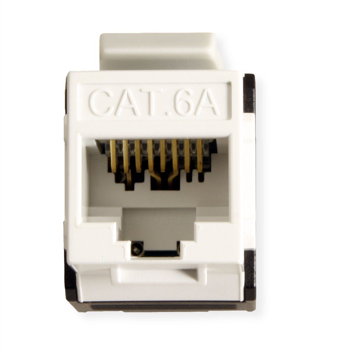 ROLINE Keystone Cat.6A (Classe EA), non blindé, sans outil, blanc