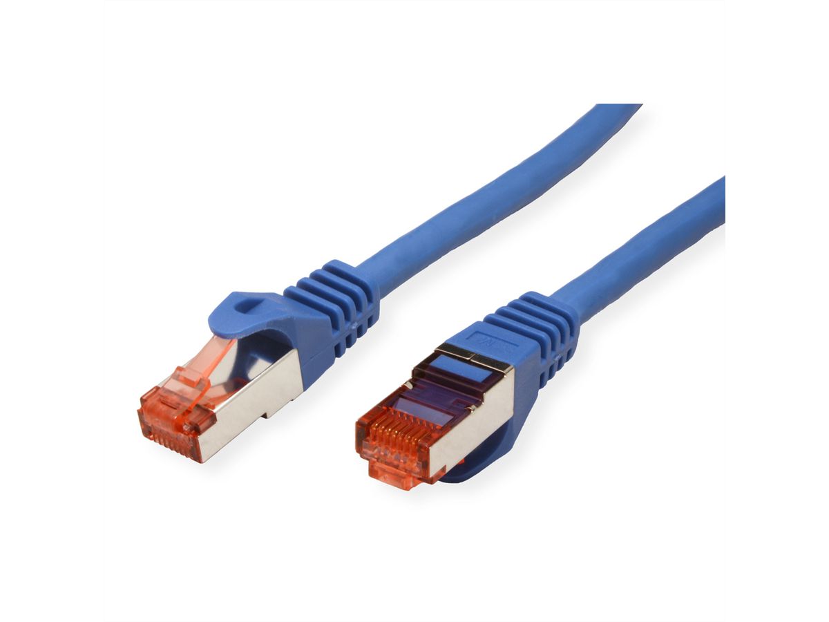 Cordon ROLINE S/FTP(PiMF) Cat.6, LSOH, Component Level, bleu, 0,3 m