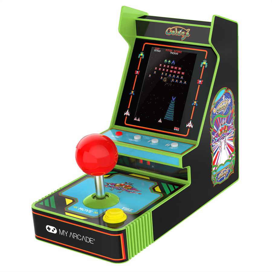 My Arcade Galaga Joystick Player, Mini-Arcade, 2 Spiele, 3.2" Display
