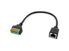 ROLINE Câble adaptateur RJ45 femelle vers bloc terminal, 30 cm