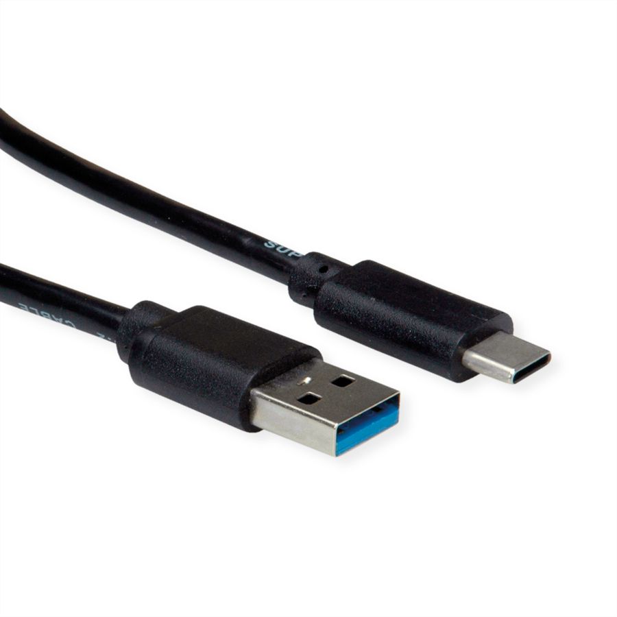 ROLINE RM Câble USB 3.2 Gen 2, A-C, M/M, noir, 2 m