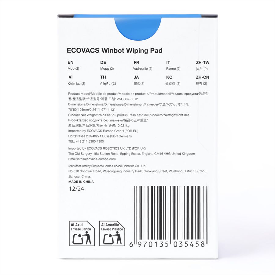 Ecovacs Reinigungstücher, zu Winbot Mini