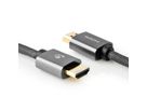 Nedis HDMI High Speed Kabel mit Ethernet, grau, 2 m