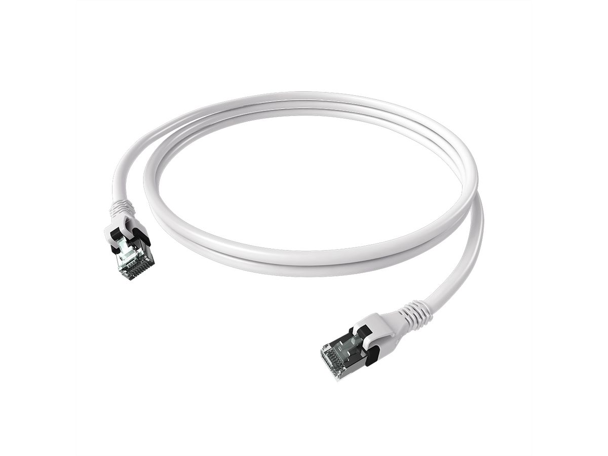 Cordon EasyLan DualBoot PushPull IP20, Cat.6A (Classe EA), S/FTP, blanc, 7,5 m