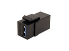 VALUE USB 3.2 Gen 1 Keystone Modul, Type A/A, schwarz