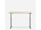 WRK21 Schreibtisch Smart 140 x 80 cm, Höhenverstellbar, Mandal Ahorn / Grau
