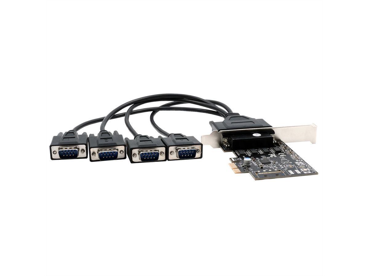EXSYS EX-46024 Carte PCIe, 4x RS232
