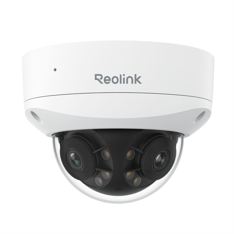 Reolink Duo Outdoor Caméra dôme anti-vandalisme 16 MP, 180°, IR-LED 30m, IK10, PoE