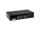 ROLINE Switch KVM, USB, DisplayPort, 1 Utilisateur - 4 PCs