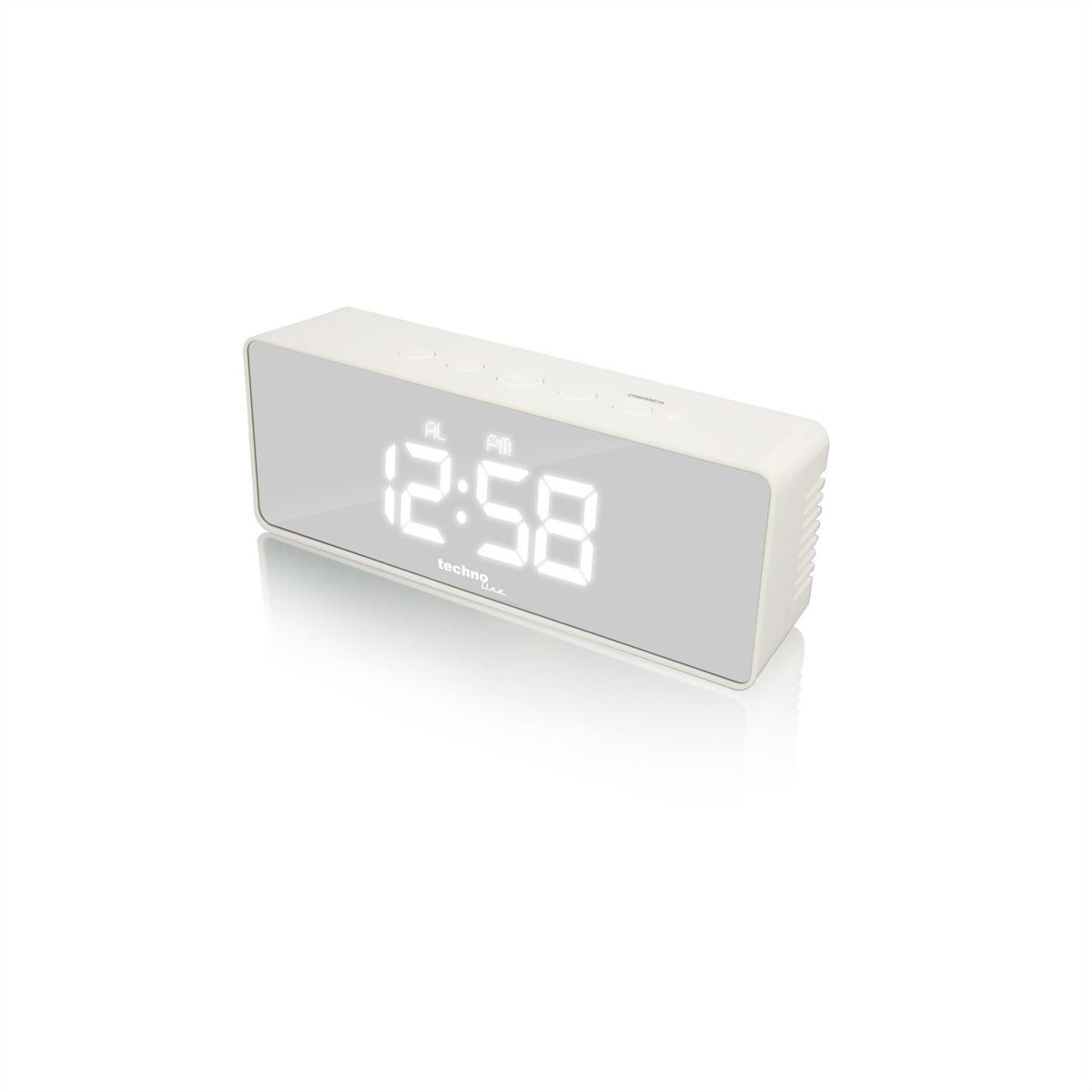 TechnoLine réveil WT475 numérique, blanc