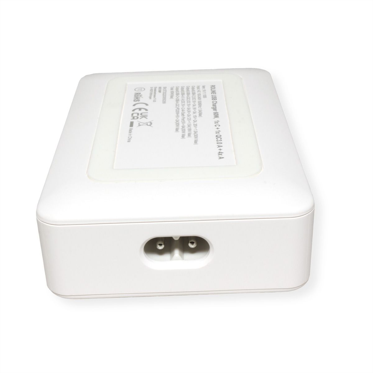 ROLINE Chargeur USB 6 ports USB (4x USB A, 1x USB C, 1x USB A QC3.0), max. 60W