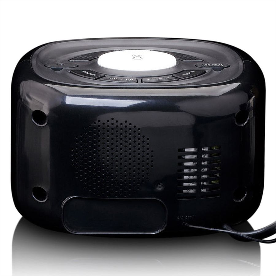 Lenco Radiowecker, CR-12BK, schwarz, FM Radio, mit Nachtlicht