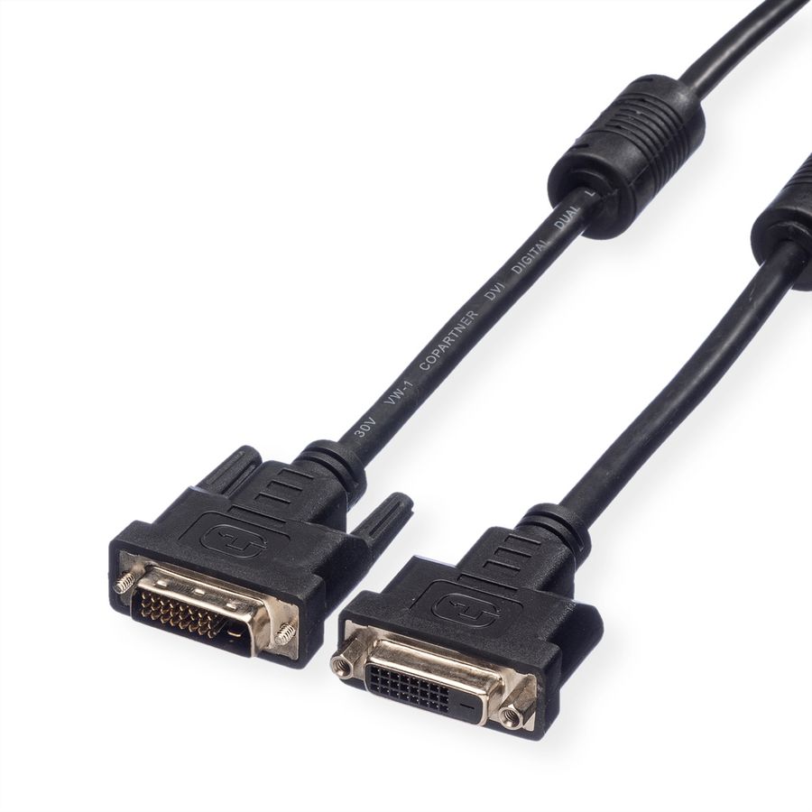 VALUE Câble DVI, DVI M-F, (24+1) dual link, 2 m