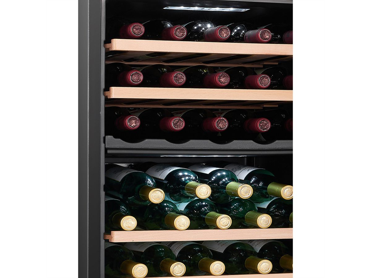 Climadiff Weinkühlschrank CEPAGE33DZ, Freistehend, 2 Zonen, 33 Flaschen