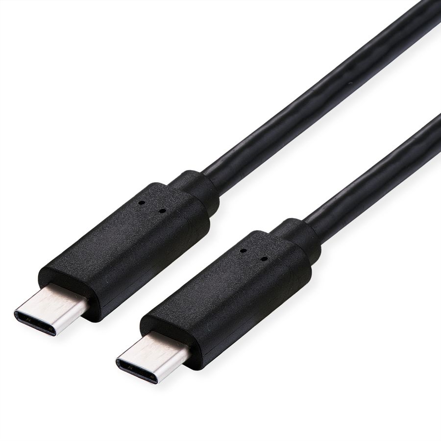 VALUE Câble USB4 Gen3x2, C–C, M/M, 8K UHD-2, 40Gbit/s, 100W, noir, 0,8 m