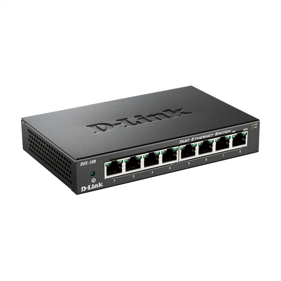 D-Link DES 108 - commutateur - 8 ports - Ordinateur de bureau