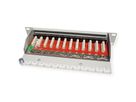 ROLINE 10-Zoll Patchpanel 12 Ports, Cat.6A (Class EA), geschirmt