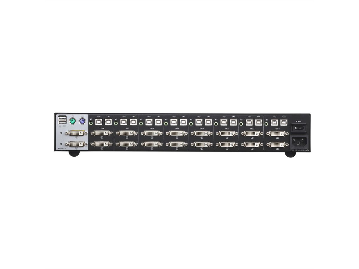 ATEN CS1148D Commutateur KVM sécurisé deux affichages DVI USB à 8 ports
