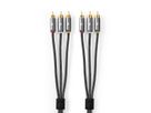 Nedis CROLINE Câble 3,5mm / 2x RCA M, 2 m