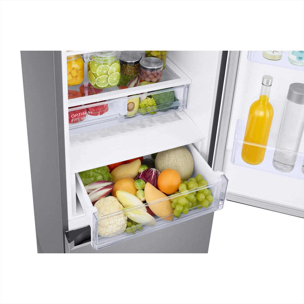 Samsung Kühl-Gefrierkombination RB7300 Bespoke, 387l, A, WiFi, Silber