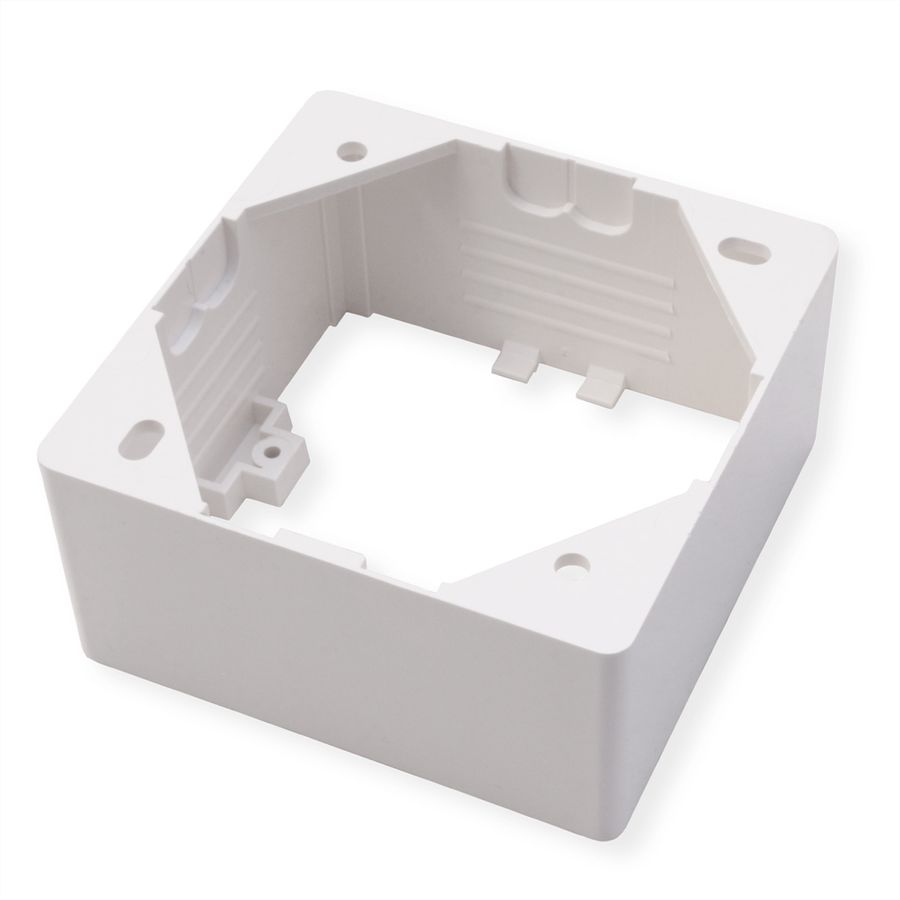 EasyLan preLink / fixLink Datendose weiß, 80x80x42 mm RAL 9010