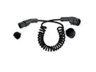 ROLINE Câble de recharge VE type2, 1-Phase, 250VAC (1P+N+E), 32 A, 7,4 kW, spirale (max. 5m)
