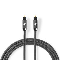 Nedis Optisches Audiokabel Toslink, ST/ST, grau, 2 m