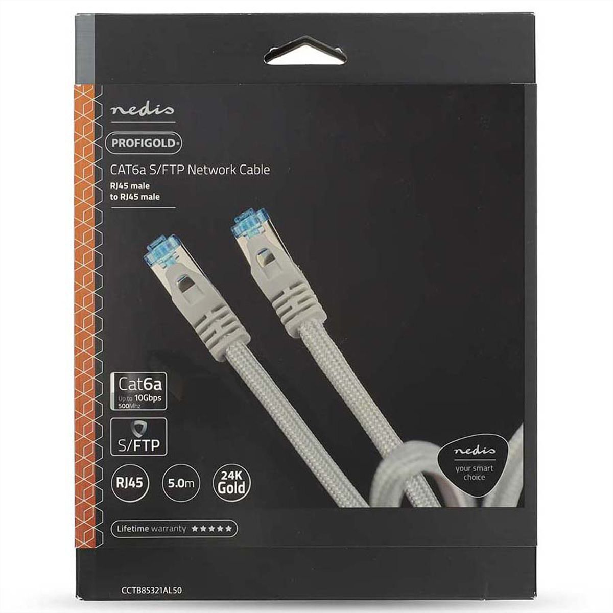 Nedis Patchkabel Cat.6A S/FTP, weiss, 10m